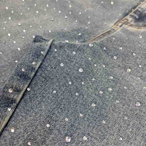 Short en jean vintage de haute qualité pour homme Baggy en strass avec taille moyenne Short d'été de style streetwear pour homme - Product Image 2