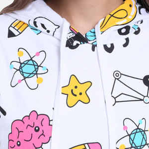 เสื้อฮู้ดพิมพ์ลายสำหรับผู้หญิงเสื้อผ้าไซส์ใหญ่พิเศษ - Product Image 5