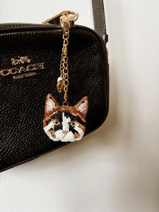 Charme de sac de portrait d'animal perlé personnalisé, porte-clés commémoratif d'animal familier personnalisé, porte-clés brodé de photo, cadeau commémoratif d'amant d'animal familier - Product Image 3