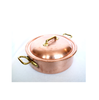 Casserole en cuivre véritable à 100%, accessoires de cuisine, produit très vendu, casserole en cuivre artisanale, pièce de qualité supérieure