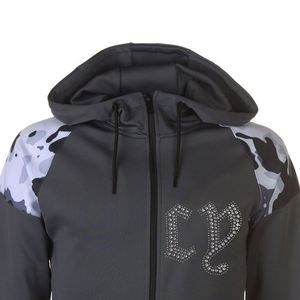 Hombres ligero rompevientos Casual al aire libre Rhinestone Sudadera con capucha de secado rápido Casual de alta calidad cremallera Rhinestone Sudadera con capucha para los hombres - Product Image 2