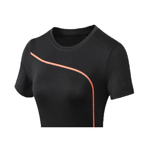 Vêtements de sport pour femmes grandes tailles, très vendus, solides, respirants, à séchage rapide, ensembles de yoga, taille haute élastique, logo sur le devant, commande minimum - Product Image 2