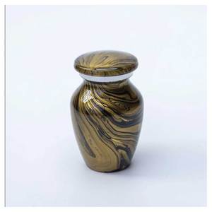 Urna de cremación de metal hecha a mano para cenizas, diseño personalizado, accesorios funerarios, exportador de India - Product Image 6