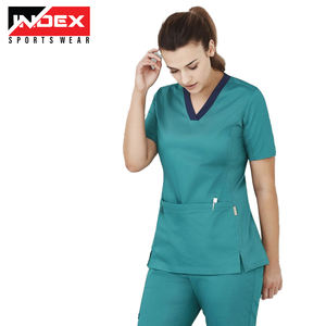 Mono médico, uniforme de enfermería personalizado para médicos, enfermeras, Color brillante, manga corta, ropa de trabajo transpirable con logotipos personalizados - Product Image 5