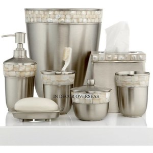 Nouvel arrivage Look attrayant Qualité supérieure Métal Unique Designer élégant Ensemble de 6 ensembles de salle de bain complète de luxe à un prix impressionnant - Product Image 5