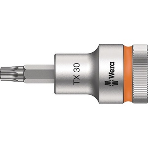 Herramienta de Reparación de Automóviles, Inserto de Llave de Tubo WERA para TORX T30, Tamaño 1/2, Longitud 60 mm - Product Image 1