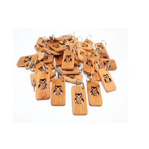 Porte-clés en MDF Mon/Papa/Grad/Love Porte-clés en MDF double face à bas prix et pièce design de forme ronde - Product Image 2