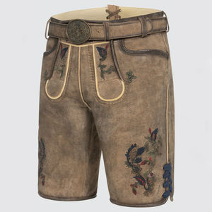 High Street Men's Rustic Buttons Cuchillo de bolsillo Lederhosen Bordado tradicional de alta calidad Secado rápido Transpirable Top Ranking - Product Image 4