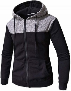 OEM Plus Size Cotton Hoodie Venta al por mayor Hip Hop Style Color sólido Hoodie Hombres Premium Front Multi Pocket Hoodie - Product Image 3