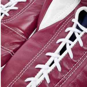 ถุงมือชกมวยหนังวัวแท้สีแดงคุณภาพดี พร้อมโลโก้สั่งทำพิเศษ ปิดผนึกกันน้ำ สายรัดข้อมือปรับได้สำหรับผู้ใหญ่ - Product Image 3