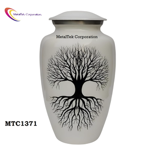 Haute qualité solide métal classique Style américain cendres crémation urne paix arbre conception adulte souvenir bas prix funéraire pot en métal - Product Image 4