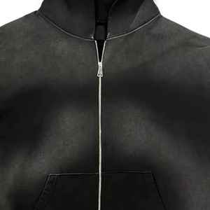 Fabricants de sweats à capuche Style cassé Ensemble de sweat à capuche d'hiver surdimensionné délavé à l'acide vintage Survêtement unisexe Survêtement personnalisé - Product Image 2