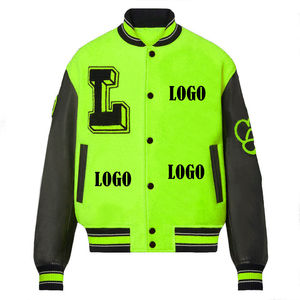 Chaquetas Varsity de Baloncesto Personalizadas para Hombre, Estilo Moderno, Cuello Redondo, Talla Grande, Cierre de un Botón, Impermeables, en Oferta - Product Image 1