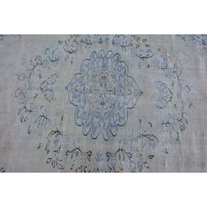 Alfombra turca vintage Beige Púrpura 5,7X8,9 pies Tejido plano de lana con patrón de retazos para decoraciones de sala de estar - Product Image 5