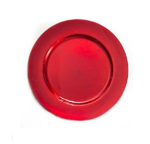 Métal élégant classique sous la plaque couleur rouge nouvelle plaque de chargeur en métal de conception décorative pour les dernières arrivées plateau luxueux - Product Image 5