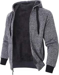 100% algodón forrado sólido Oversized Streetwear Hoodie - Product Image 2