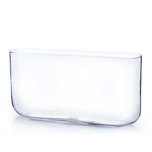 VBR1638 - แจกันแก้วทรงสี่เหลี่ยมมุมโค้งมน - 16 x 3 x 8 - Product Image 1
