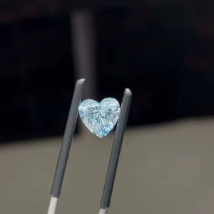 Diamante Cultivado en Laboratorio, Forma de Corazón, 1.42 Quilates, Color Azul Intenso, Claridad VVS1, Certificado CVD IGI, Diamante Suelto para Joyería de Lujo, Anillo - Product Image 3