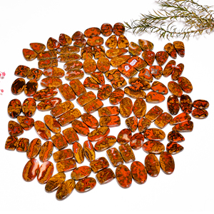 Paire de cabochons d'agate marocaine naturelle en vrac disponible mélange de formes et de tailles pierres précieuses naturelles en vrac pour la fabrication de bijoux - Product Image 6