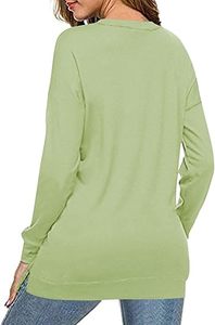 เสื้อสเวตเตอร์คอลูกเรือแบบลำลองสไตล์สตรีททรงหลวมสำหรับผู้หญิง - Product Image 6