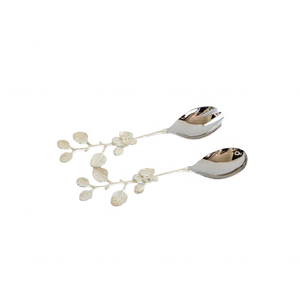 Ensemble de couverts de service fantaisie finition dorée Design feuille en laiton et acier inoxydable utilisé pour l'ensemble de couverts de service de gâteau pour décor d'hôtel - Product Image 6