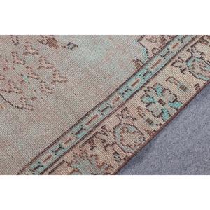 5.3x8.5 ft Large Vintage Rug, Turkish Rug, <b>Brown</b> Blue Southwestern <b>Wool</b> Rug - Product Image 5