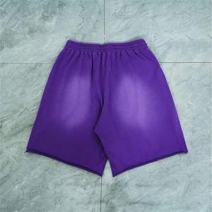 Pantalones cortos de sudor de algodón pesado Vintage de verano para hombre, ropa de calle personalizada, pantalones cortos de gimnasio para correr con lavado ácido - Product Image 2