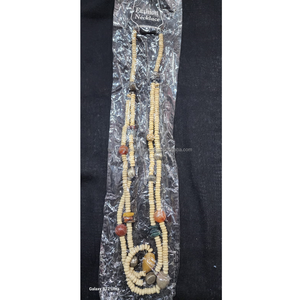 Collier court haut de gamme à la mode pour femmes, nouveaux bijoux en résine, Inde, couleur vert brun, forme ovale, colliers en résine, colliers de perles - Product Image 6