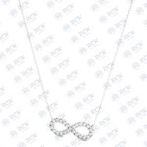 สร้อยคอจี้มอยส์ซอไนต์ทรง0.40ทรงกลมตัดขนาดเล็กสำหรับเป็นของขวัญวันเกิดของผู้หญิง - Product Image 3