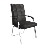 Chaise de conférence moderne pour la maison et le bureau avec dossier confortable pour le Mahjong et les échecs Design sédentaire simple