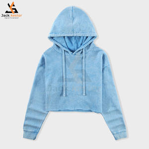 เสื้อฮู้ดครอปซิปสำหรับผู้หญิง ฤดูหนาว พร้อมโลโก้ปักด้านหน้า ดีไซน์พิมพ์ลาย ผ้าผสมโพลีเอสเตอร์/คอตตอน ผ้าฟลีซ สำหรับออกกำลังกาย - Product Image 2