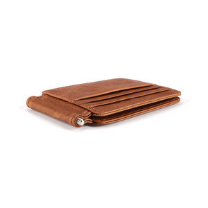Wholesale Custom High Quality Crazy Horse Genuine Leather Men's <b>Long</b> Clutch <b>Bag</b> Large Capacity Cards Wallets - Product Image 4