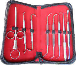 Kit de Instrumentos dentales Kit de limpieza de espejo dental Instrumentos de sonda Pinzas juego dental instrumentos quirúrgicos - Product Image 2