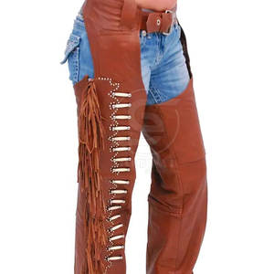 Prix raisonnable, logo personnalisé, design de cuir pour hommes, cuissardes en cuir pour hommes, utilisation en extérieur, couleur unie, cuissardes en cuir lavées pour hommes - Product Image 4