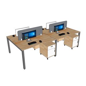 Mesa de Centro Contemporánea de 4 Plazas, 280x140cm, Mueble Móvil Moderno HBUC060, Mueble de Oficina de Madera Melamina para Dormitorio u Oficina - Product Image 4