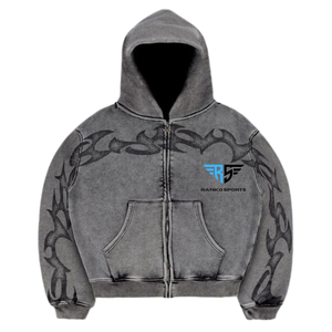 Sudadera con Capucha y Cremallera para Hombre, Color Sólido, Otoño, Venta Caliente, con Color y Tallas Personalizadas - Product Image 5