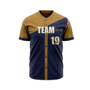 Nueva llegada Ropa deportiva 100% Tela de poliéster Uniforme de béisbol Mejor precio Uniforme de béisbol - Product Image 3