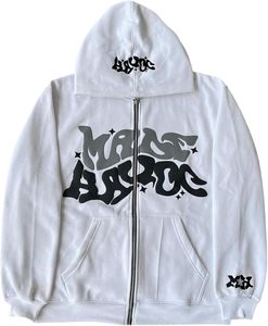 Y2k Hoodies Puff Print Hoodie Grunge Graphic Zip Up Hoodies Y2k Jacket Hip Hop Streetwear Sudaderas estéticas - Product Image 1