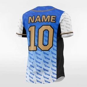 Maillot de baseball personnalisé pour homme à manches courtes avec impression par sublimation, col rond - Product Image 5