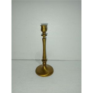 Bougeoir en laiton doré de luxe, style vintage, support de bougie en métal à tête unique pour centre de table de réception de mariage et table d'événement - Product Image 1