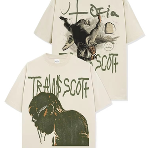 New Style Selling Hip Hop <b>Men's</b> <b>T</b>-<b>shirt</b> Custom Heavyweight 100% Cotton Street Plus Size Vintage Loose High Quality Breathable - Product Image 1