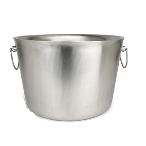 BLUE METAL MODERN ICE BUCKET WITH TONGS GALVANIZED TOP QUALITY CLASSICAL PARTY ICE BUCKET - Product Image 5