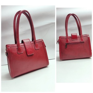 Bolso de hombro de cuero de alta calidad para mujer, diseño Simple elegante, bolso de viaje de trabajo Ideal funcional a la moda de la India - Product Image 4