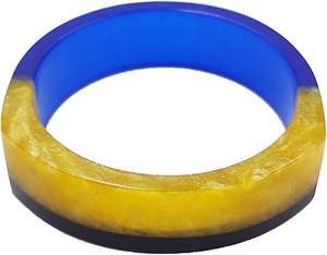 AALIYAN IMPEX-Brazaletes de resina transparente de alto brillo con virutas de metal para accesorios de cóctel a bajo precio - Product Image 5