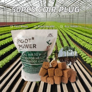 Bán buôn 50 cái Coco than bùn xơ dừa phát triển phích cắm khởi động bọt biển đất Clone cho nông nghiệp nhà kính vườn Nguồn cung cấp - Product Image 2