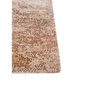 พรมขนสัตว์ผสมไหมไผ่ถักมือสีเบจและสีน้ำตาลลายAbstract รุ่น Kavi Afterglow สำหรับตกแต่งบ้าน ห้องนั่งเล่น และทางเดิน รุ่น Eskm-06 - Product Image 4