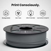 Filament d'impression 3D Numakers Asia 1 kg PLA Pro gris foncé, moulage 200°C, meilleure qualité, 1,75 mm, sortie durable et cohérente
