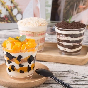 200ml Mousse ly PS Chất liệu tiêm tường cứng dùng một lần bánh tráng miệng ly kem ly có nắp - Product Image 6