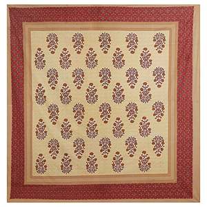 Parure de lit Super King en coton 100% (240 fils/cm²) motif floral bordeaux avec 2 taies d'oreiller, options 3/4/6 pièces, caractéristique du couvre-lit pour la maison - Product Image 4