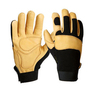 Guantes DE TRABAJO mecánicos de cuero suave y cómodos Protección de manos resistente al corte resistente para uso diario y al aire libre - Product Image 1